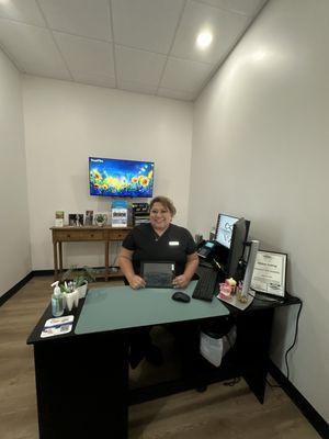 Carol , knowledgeable and kindness to every patient with their financial needs and concerns.