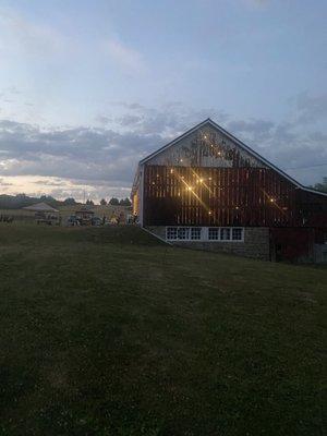 Barn on property for events.