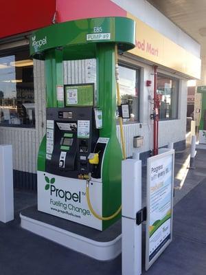 Propel offers Flex Fuel E85 (ethanol) at this location.