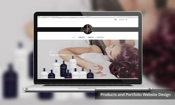 Shopify ecommerce website design and development for hair products by Jackie Rose.