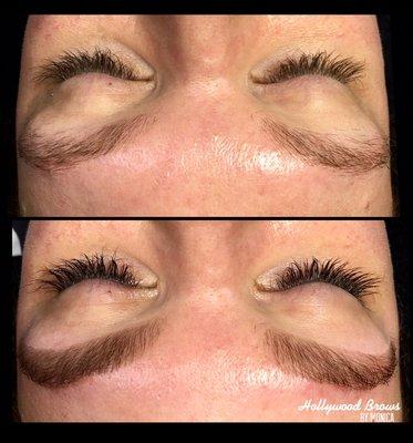 *Brow shaping*Lash/Brow tint