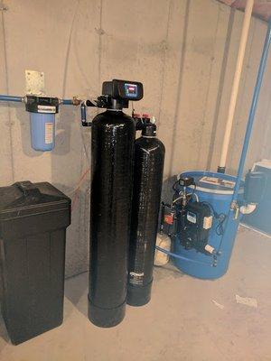 water softener, aresnic removal filter and AcceLAerAtor radon water removal system