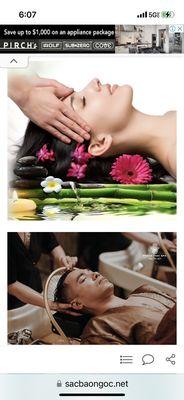 Experience of pamper facial and shampoo together