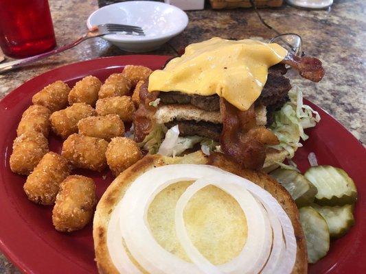 Double Bacon Burger Platter