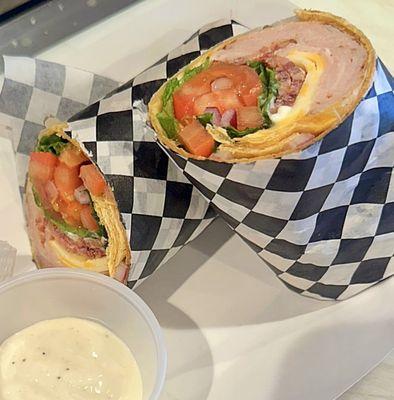 Lunch Special - Turkey Bacon Club Wrap.