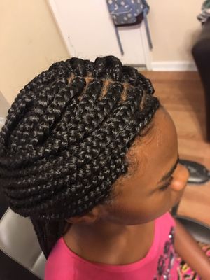 Kids box braids