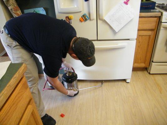 You would be surprised what crumbs end up under the appliances, Bugs are not surprised though!