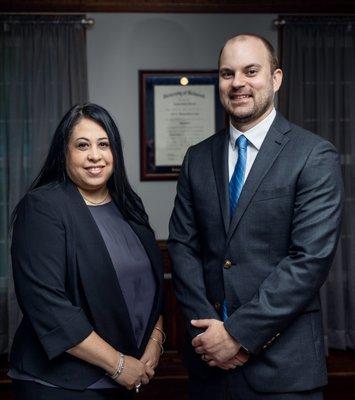 Our paralegal, Diana, with Attorney Ben Williams