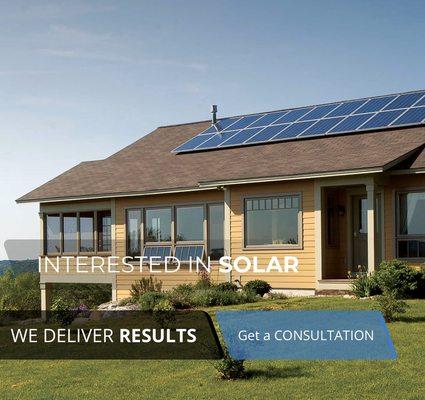 Interested in Solar?  Contact Us today for a Consultation