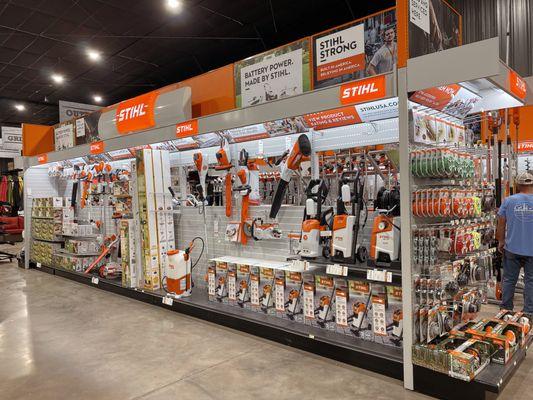 Our STIHL section is one of the largest in East Texas!