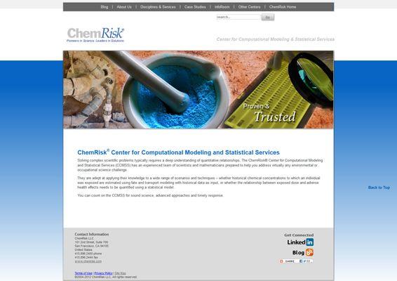 ChemRisk - Chemical analysis and risk assessment