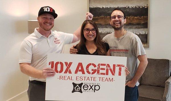 Dan Fitzgerald at his clients closing in San Antonio! Congratulations on your new home!