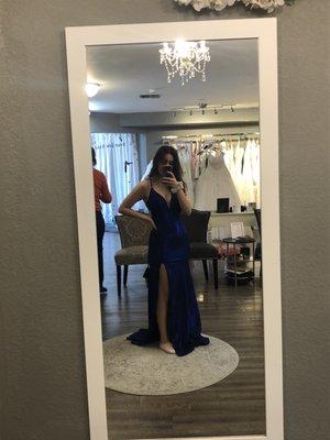 Blue prom dress