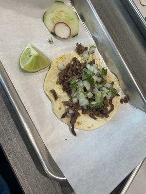 Steak taco