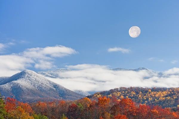 Smoky Mountain Moonrise ... featured photo at the William Britten Gallery in Gatlinburg, TN