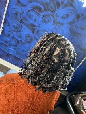 Boho Bob Knotless Braids