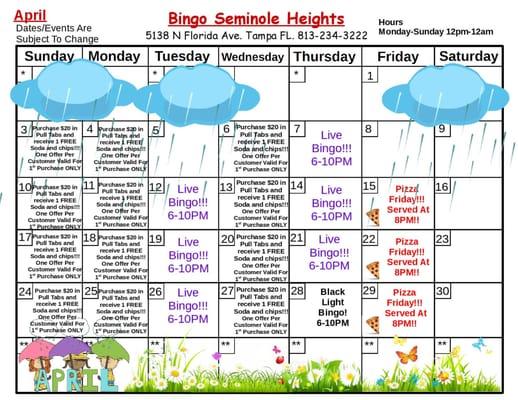 Seminole Heights Bingo