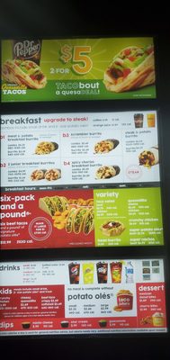 Drive thru menu part 2