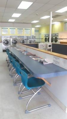 Coin Laundry - Inside Seating