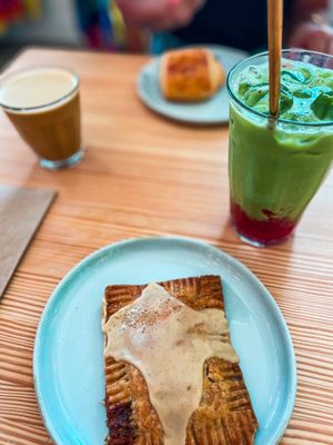 Strawberry Milk Matcha & Vegan Pop Tart