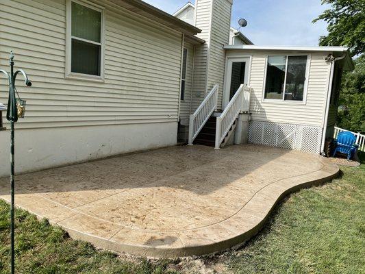 Finished patio they did.