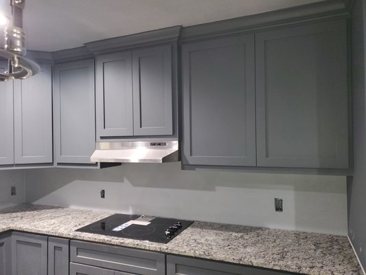 kitchen and cabinets