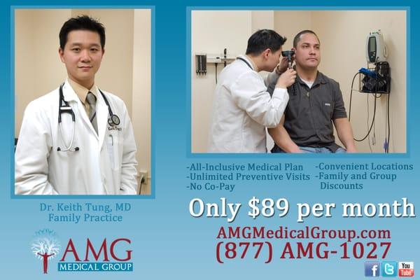 All-Inclusive Medical Plans Only $89 per month. Call (877-AMG-1027)