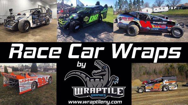 Wraptile Graphics offers custom race car designs and wraps, designed to fit each customers style and budget. Visit wraptileny.com