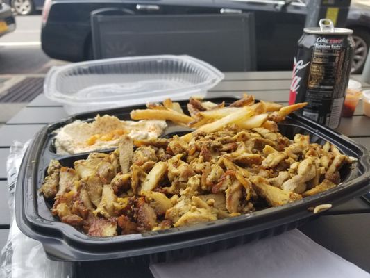 Chicken shawarma plate.