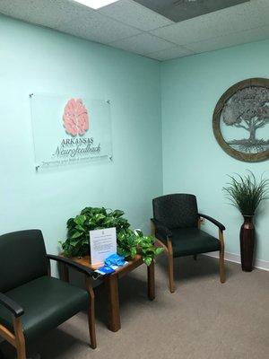 Calming and relaxing reception area