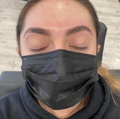 Eyebrow threading