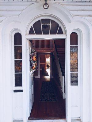 Our front door walkway.