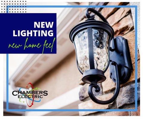 Add new outdoor lighting to your home for a brand new look.