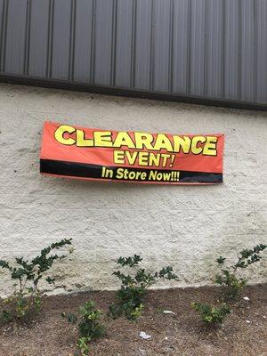 I didn't see many clearance items