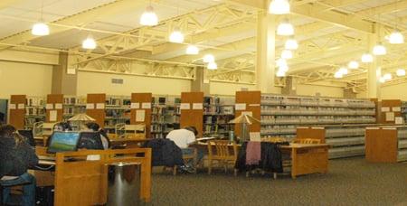 Library interior.