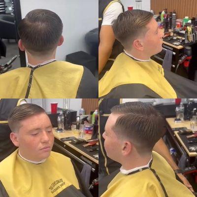 Happy client with his haircut‍