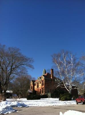 Library in snow