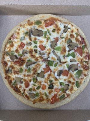 Large vegetables pizza