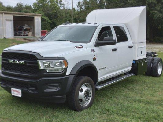 Pickup Truck Sleeper Berth. New Fuel Saving Aerodynamic Design on 2022 Ram.