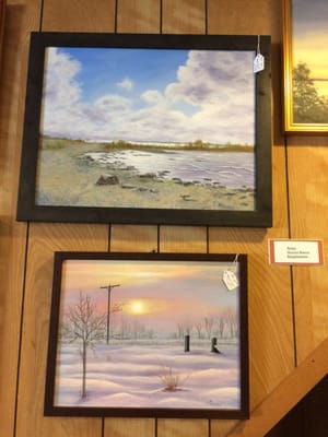 Acrylic paintings by local artist Norma Reece