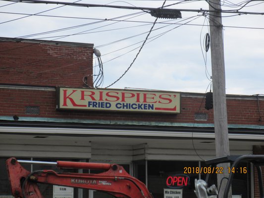 Krispies' Fried Chicken exterior sign