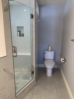 Toilet and shower