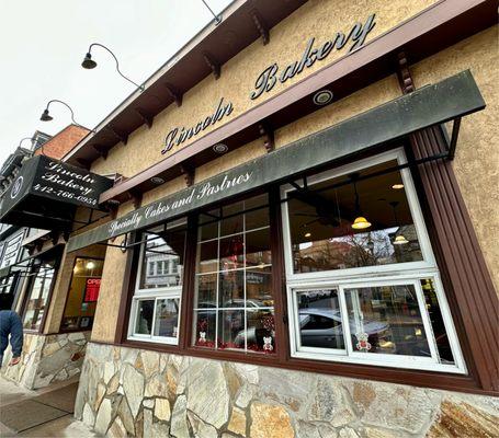 Front exterior of bakery