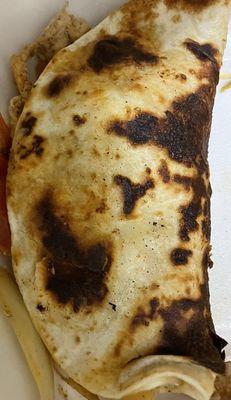 Burnt Quesadilla