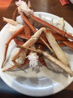 Saturday and Sunday crab legs