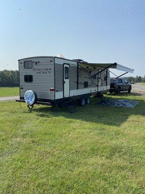 2018 Sportsmen set up at the Chuck Wagon Races In Clinton,Arkansas