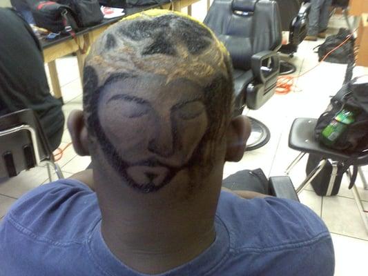 design by our barber...