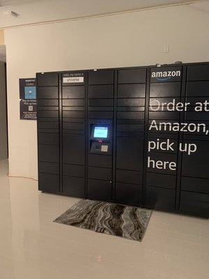 Pick-up and return Amazon packages here.