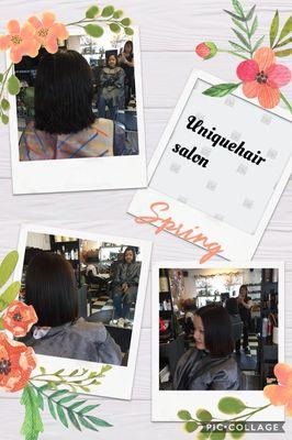 Japanese thermal straightening before and after