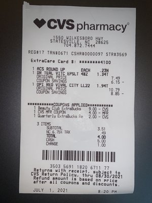 It pays to get a ExtraCare Card at CVS!